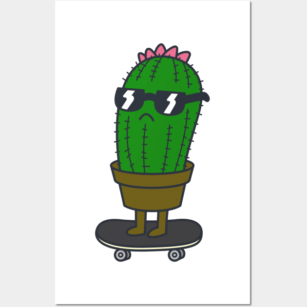 Cactus Skate Wall Art by rudypagnel